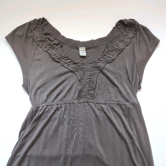💖2/$15💖 Y2K Old Navy Coffee Brown Babydoll Dress - Picture 3 of 7